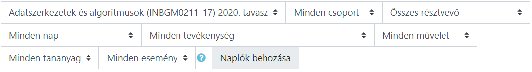 alapértelmezett szűrő